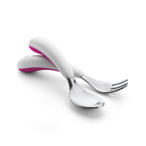 OXO Tot Gabel- und Lffel-Set  Rosa 1