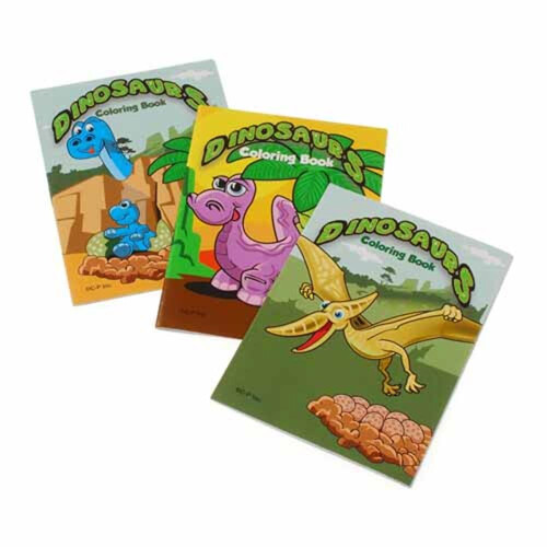 US Toy 12 Mini-Dinosaurier-Malb  cher