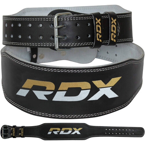 Ζώνη Άρσης Βαρών RDX, Δερμάτινη, 4” 6” Υποστήριξη Στηρ. Μηρού, 10 Ρυθμίσεις