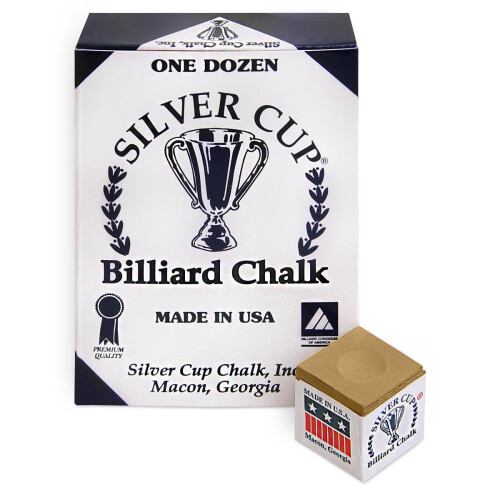 GESSO PER BILLIARDO SILVER CUP - UNA DOZZINA (Marrone) 2
