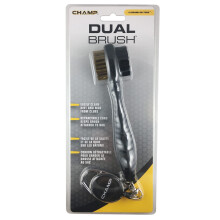 Spazzola Champ Proactive Sports a doppia setola con cavo retrattile, nera