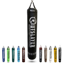 Sacco da boxe Muay Thai 6 piedi 150 libbre vuoto nero