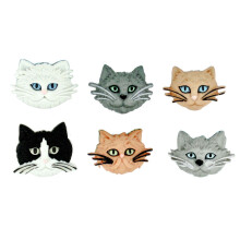 Nasturi Fuzzy Felines de la Dress it Up Buttons and Embothments - 5 piese