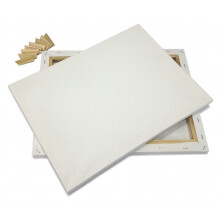 Lot 4 KNSTLER-LEINWAND 8x10"" gerahmt, vorgespannt, BLANK Cotton Double Gesso