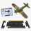Hot Wings Planes Zero with Connectible Runway  Green 1