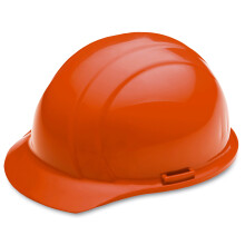 ERB 19365 Schutzhelm im Americana-Cap-Stil mit Mega-Ratsche, fluoreszierendes Orange