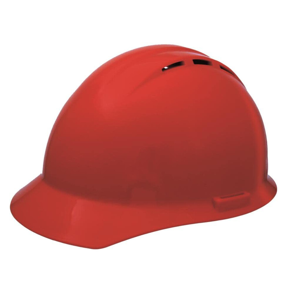 Casque de s   curit    style casquette de ventilation Americana ERB 19254 avec verrouillage coulissant rouge