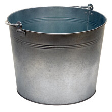 Vedro Vestil BKT-GAL-500 z pozinkovanej ocele, hlbka 10-3/4"""", objem 5 gal nov, objem 44 libier