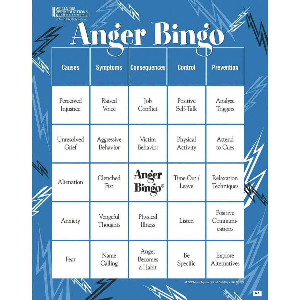 Bingo Para Prevenir La Ira Para Adultos-image