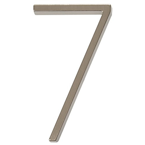 Distinções 843217 Montagem Flutuante Niquelada 5-Inch Número da Casa 7