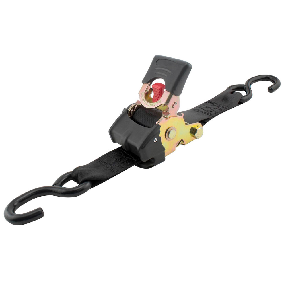 Erickson 34416 Pro Series Black 2"" X 10' Retractable Ratcheting Tie-Down Strap 064383344168
