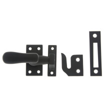 IDH af St. Simons 21014-019 Professionel kvalitetskvalitet Solid messing Large Casement Fastener Matte sort