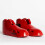 ProForce Lightning Kicks Sparring-Schuhe/Schuhwerk  Rot  Gre 88 1/2 | Medium 4