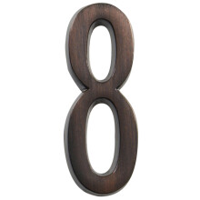 Distinctions by Hillman 843262 4-palcov liata samolepiaca plaketa s adresou domu, starnut bronz, c slo 8