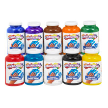 Colorations Tvättbar Fingerfärg för Barn, 16 fl oz, 10 Färger, Icke-Toxisk