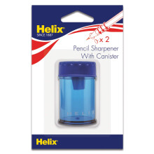 Helix Canister 2 lyuk ceruzahegyezo, vegyes sznek (17087)