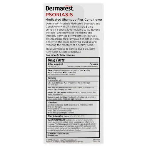 Dermarest Σαμπουάν Ψωρίασης με Φαρμακευτική Δράση και Conditioner | 8-Οζ | 1-Μονάδα 1