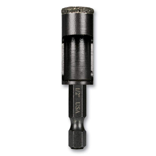 Diamond Tile Black Oxide Drill Bit Porcelain 12  Dia