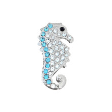 Popisovac golfovch mcku Seahorse s rakouskmi krystaly | Magnetick spona na klobouk v cene | Golfov doplnek s motivem ocenu / ple | Bling dre