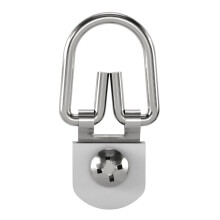 OOK 533868 Ve iak s D-kr kami Ready Screw, 2 otvory, mosadz, 2 kusy, 1 kus (balenie po 2), strieborn