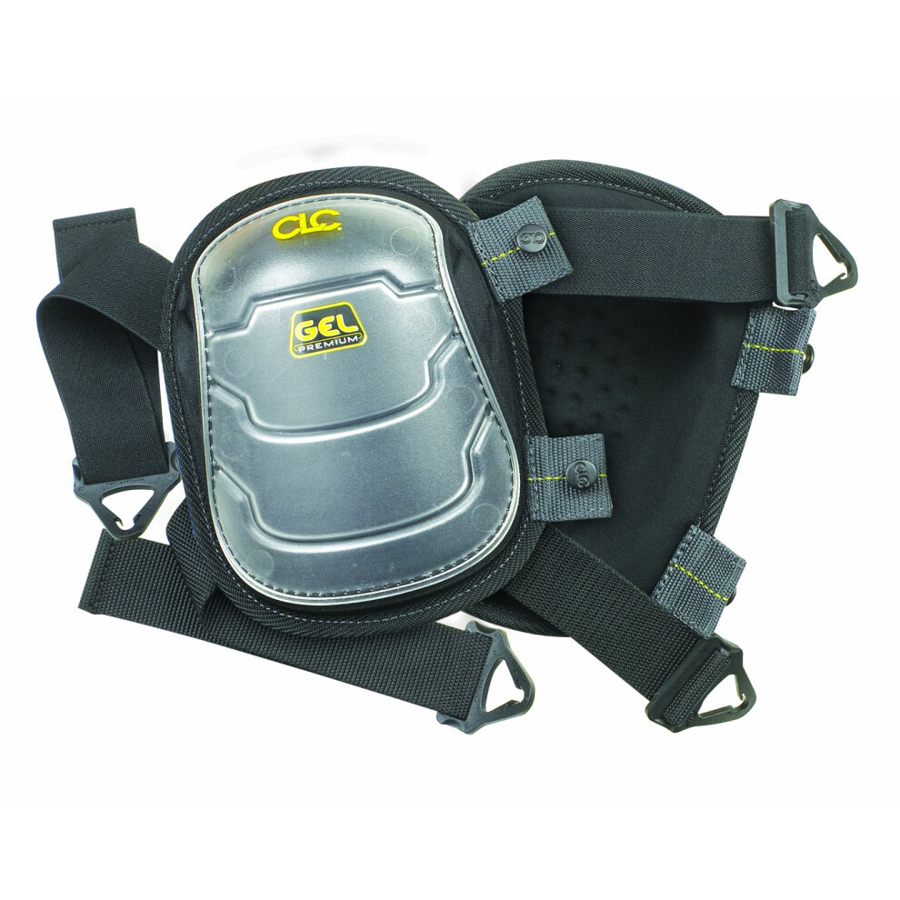 Clc Custom Leathercraft 375 Gel-Tek Swivel Cap Kneepads Gray 013027002025