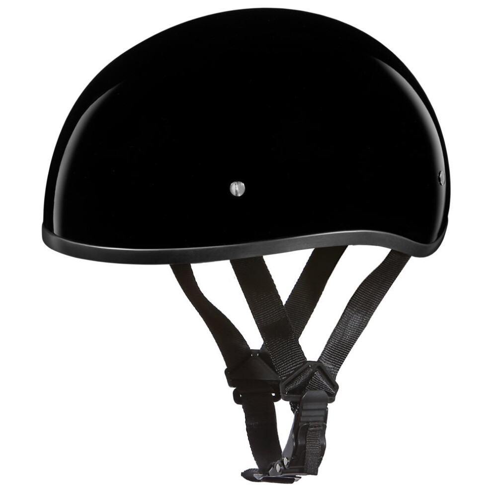Daytona Helmets Half Skull Cap Motorcycle Helmet - Dot Approved Hi-Glo 651989678959