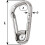Wichard Asymmetric Carbine Hook - Length 60mm - 1/4"" 2