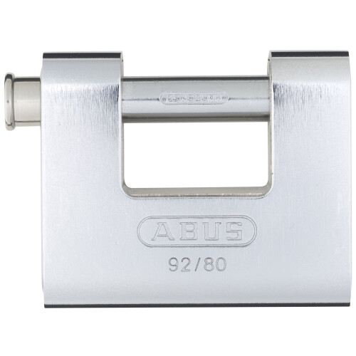 Abus Abus 92/80 Monoblock Solid Brass com jaqueta de a   o com tecidos de cadeado
