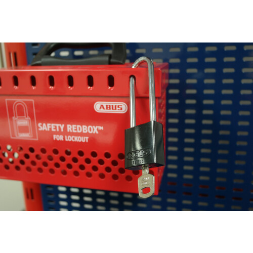 Abus ABUS Μαύρο 72/40 Padlock Tagout με 3" Shackle, Μοναδικό Κλειδί, Ιδίου Κλειδιού, 1 Padlock με 2 Κλειδιά 2