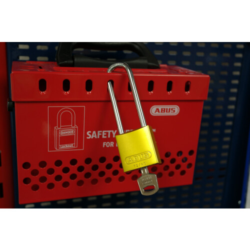 Abus ABUS Lockout Padlock KD Yellow 1/4 in. Dia 3"""" Shackle 2