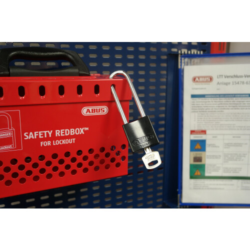Abus ABUS Μαύρο 72/40 Padlock Tagout με 3" Shackle, Μοναδικό Κλειδί, Ιδίου Κλειδιού, 1 Padlock με 2 Κλειδιά 1