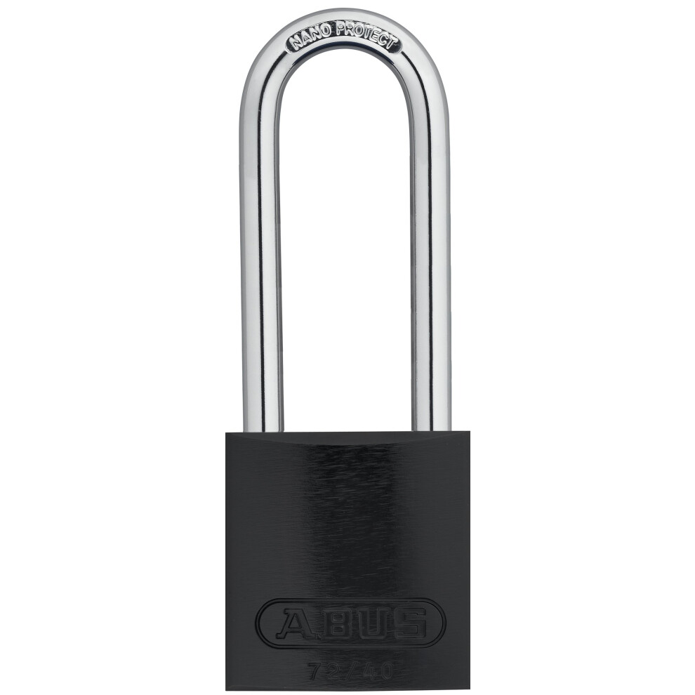 Abus Black 72/40 Lockout Tagout Padlock W/ 3"" Shackle Single Padlock Keyed Alike 1 Padlock With 2 Keys