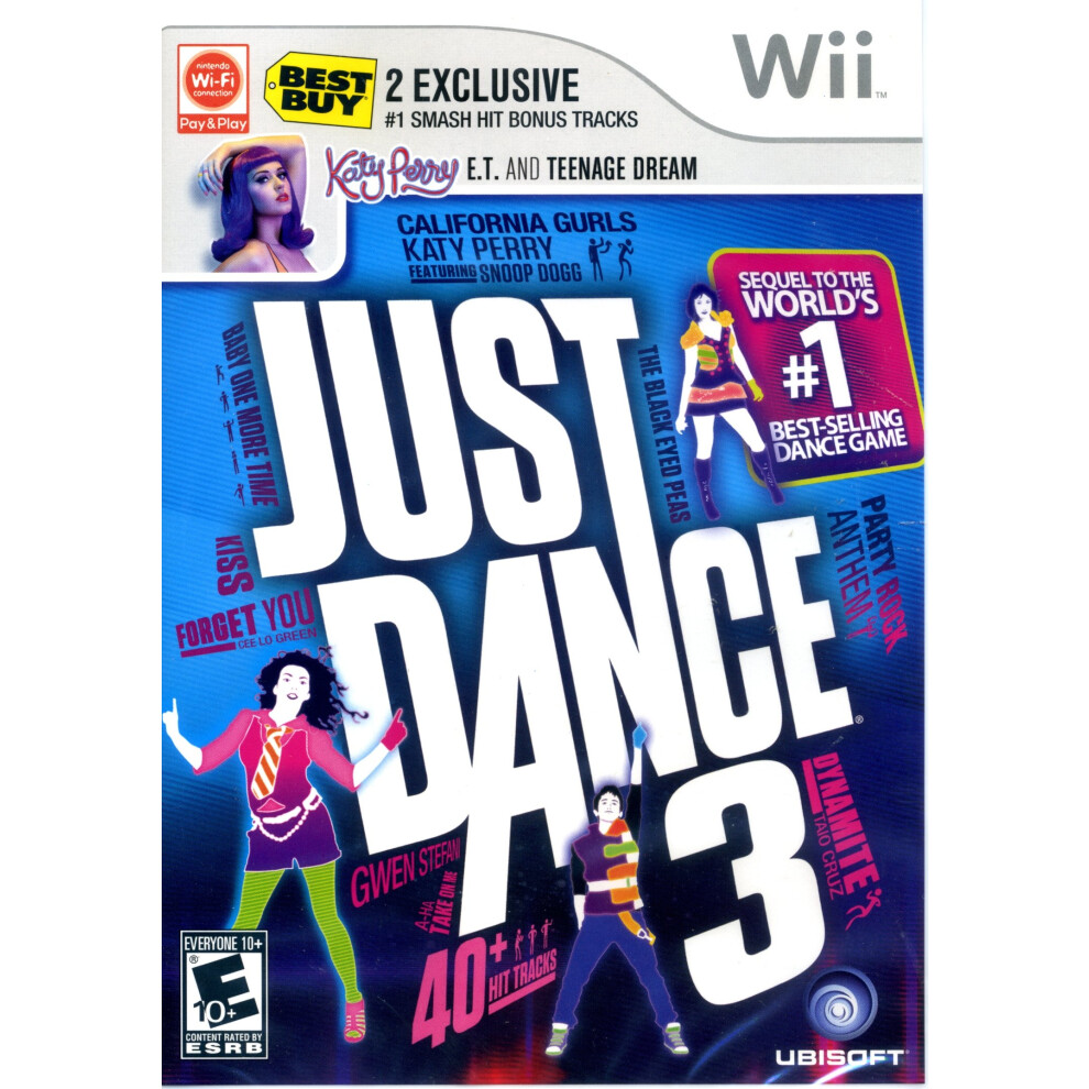 Just Dance 3 With Katy Perry Bonus Tracks For Wii 008888196778