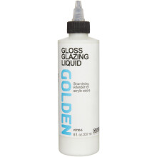 Golden Acrylic Glazing Liquid Gloss  8 oz Bottle