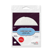 Scrapbook-kl?bemidler af 3L Crafty Foam Tape White 4m x 13-fod