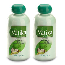 Dabur Vatika Angereichertes Kokosnuss-Haarl, 150 ml (2er-Pack)