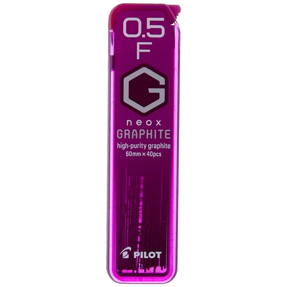 Pilot Mechanical Pencil Lead Neox Graphite 0.5mm F 40 Leads (HRF5G-20-F)