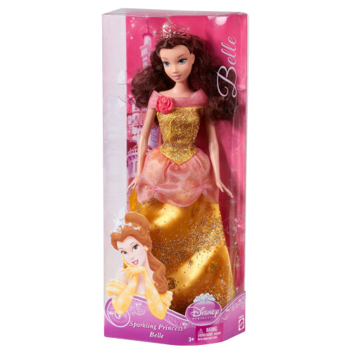 Mattel Princesa Disney Sparkling Princess Belle Doll - 2012 2