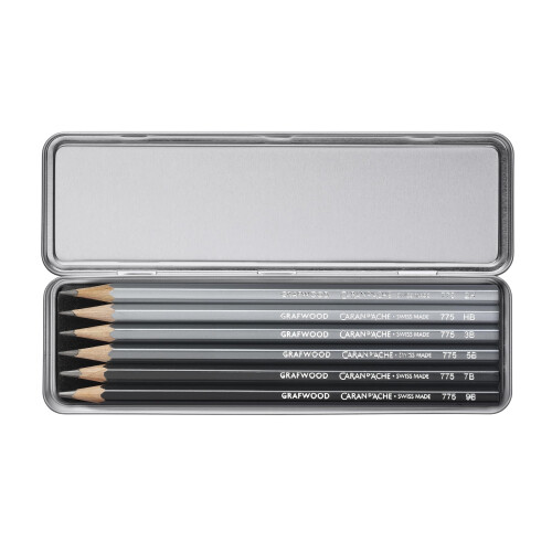 CREATIVE ART MATERIALS Grafwood 6 Τεμάχια Μεταλλική Θήκη (775.306) 1