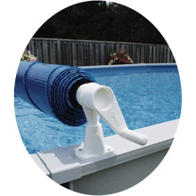 Feherguard Premium Above Ground Solar Cover Reel System päättyy vain | Above Ground Poolsille | Sopii pyöreisiin ja soikeisiin altaisiin