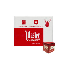 Gesso da biliardo rosso Masters - 2 dozzine