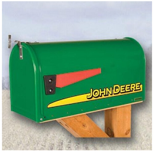 John Deere John Deere Modern Rural Style Mailbox Green