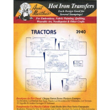 Tante Martha's Farm Traktoren Hot Iron Stickerei Transfer