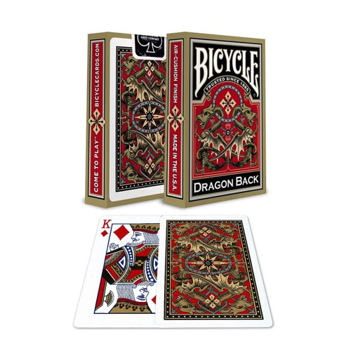 Bicycle Dragon Back Playing Cards Gold