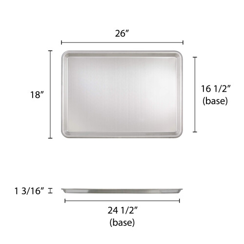 Bosch Thunder Group Excellanté Ταψί Αλουμινίου 18" x 26" 16 Gauge 1