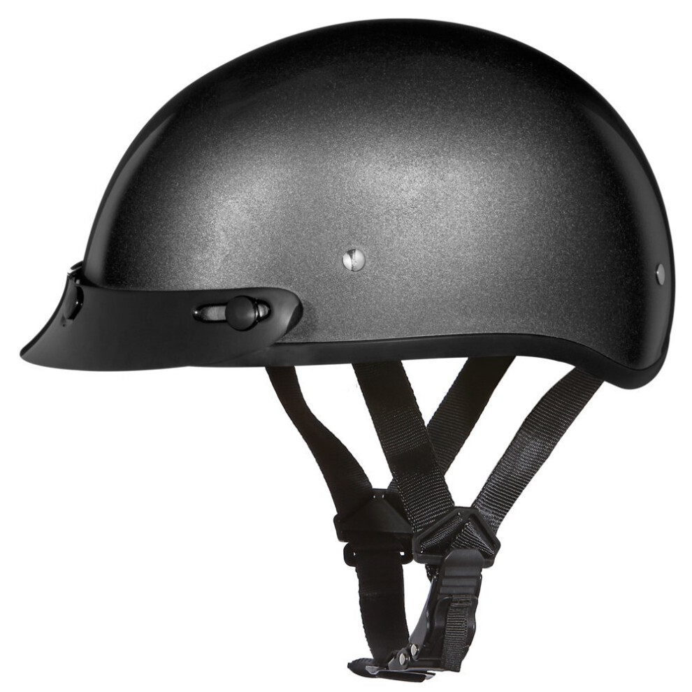 Daytona Helmets Half Skull Cap Motorcycle Helmet - Dot Approved Gun Me 651989679338