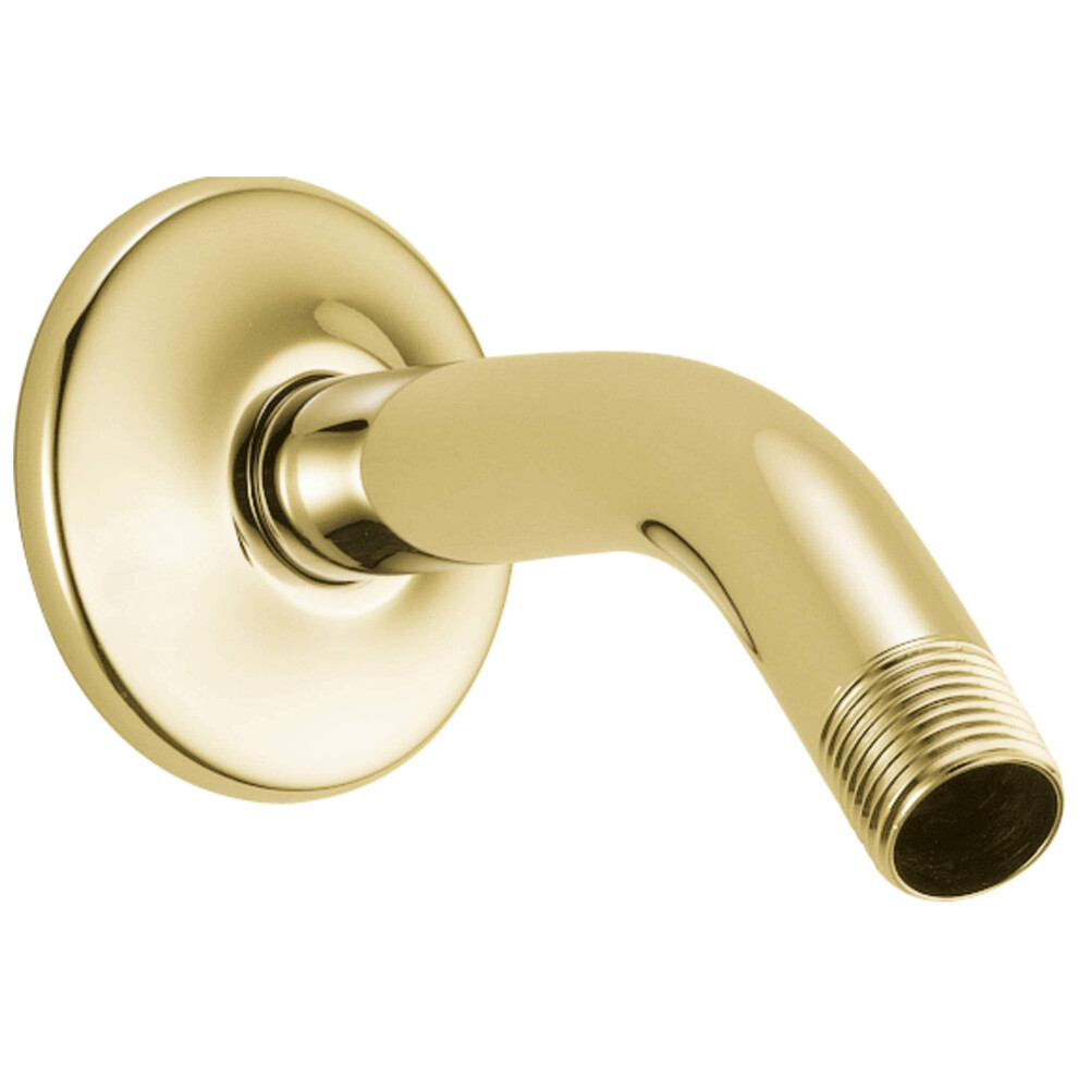 Photos - Shower System Delta Faucet U4993PB Shower Arm and Flange Polished Brass U4993-PB