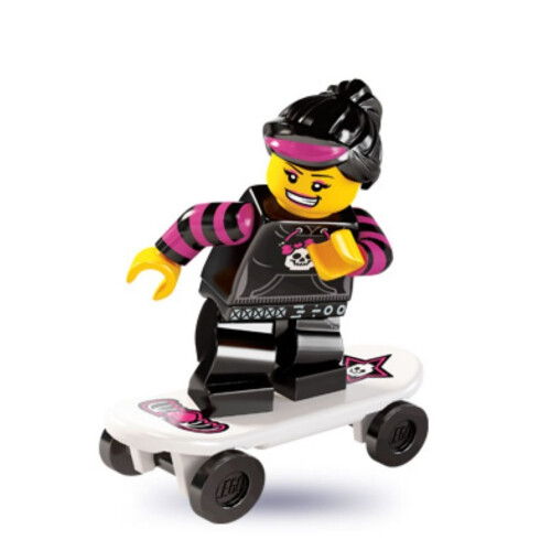 LEGO LEGO 8827 Μινιφιγούρες Σειρά 6 - Μινιφιγούρα Κορίτσι Σκέιτερ x1 Χύμα