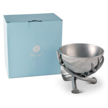 Arthur Court Court Aluminiu Cerb Antler Dip S?ie Bowl Rustic Sever 5 5,5 Diametru x 4,75 inci nal?ime