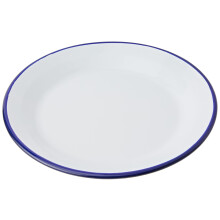 Assiette plate IBILI """"Blanca Blanc/Bleu 28 x 2,5 cm